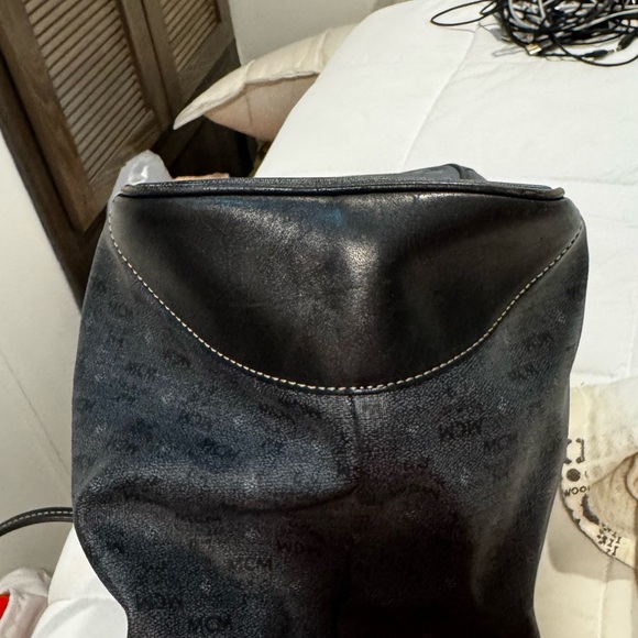 MCM Black Shopper Bag with Sturdy Leather Handles - Picture 7 of 14